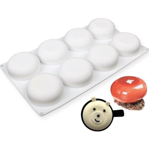 8 even oblate Avatar cooking tools fondant Shaped mold baking Cake DIY Sugar Silicone Craft Fondant Mold Tray candy mold