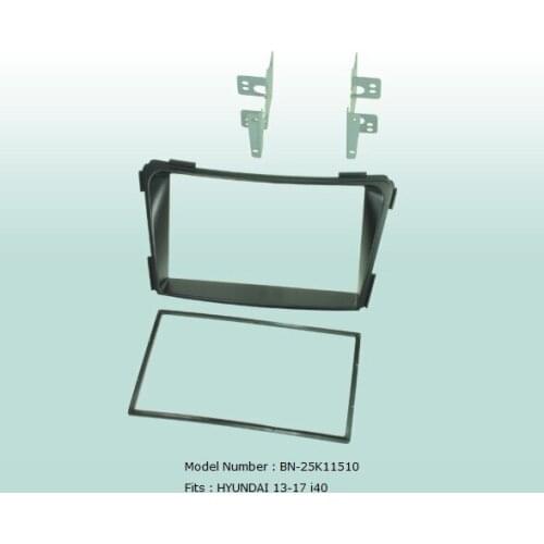 Car Fascias Double Din Audio Panel Frame Dash Kit For Hyundai i40 2013 2014 2015 2016 2017