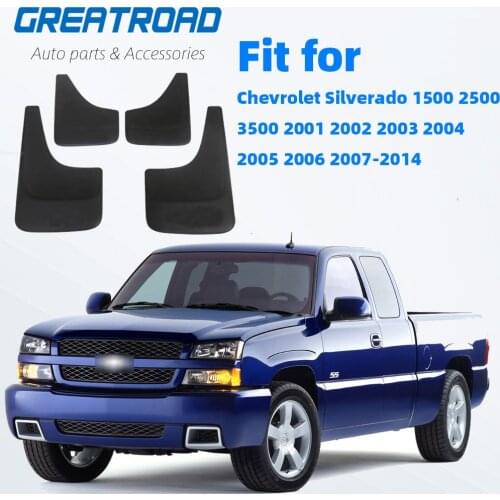 Car Fender Flares Mudguard Mud Flaps Splash Guard For Chevrolet Silverado 1500 2500 3500 2001 2002 2003 2004 2005 2006 2007-2014