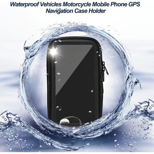 Car Motorcycle Phone holder GPS Navigation Holder Waterproof Case with Mount Holder 360 Degree Rotary Design For Mobile Phone