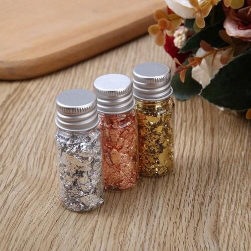 3pcs Nail Art Gold Silver Foil Paper Bulk Foils Art Craft Papers Gliding Flakes For Jewelry Making Acrylic Painting Decorating