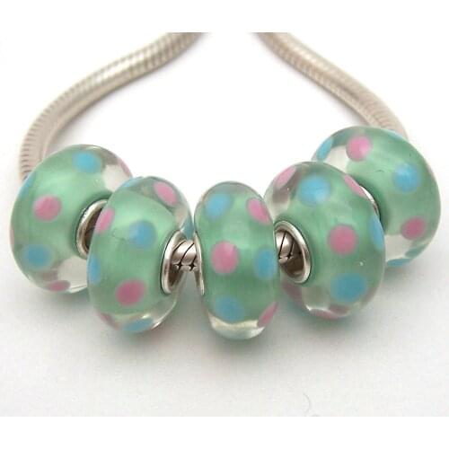 JGWGT 1975 5X 100% Authenticity S925 Sterling Silver Beads Murano Glass beads Fit European Charms Bracelet diy jewelry Lampwork