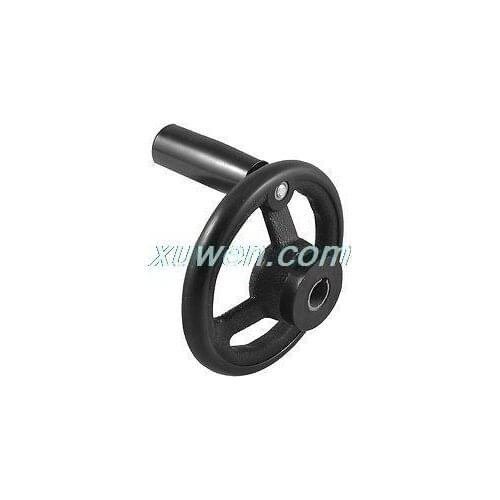 1pcs Black Milling Machine Lathe200mm Diameter Spoked Hand Wheel for free shipping