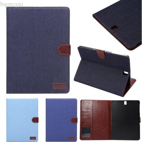 Business Simple Leather Case For Samsung Galaxy Tab S3 9.7 T820 SM-T825 Tablet Case Stand Wallet Card Holder Protective Cover