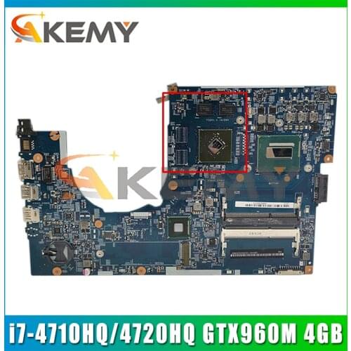 For ACER Aspire V Nitro V7-791 V7-791G Laptop Motherboard 14204-1M With i7-4710HQ/4720HQ CPU GTX960M 4GB GPU 100% Fully Tested