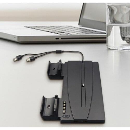 Fast Charging Handle Charger Dock Station Dual Charger Ports Universal Vertical Stand for PS5 Gaming Controllers Handles Kit