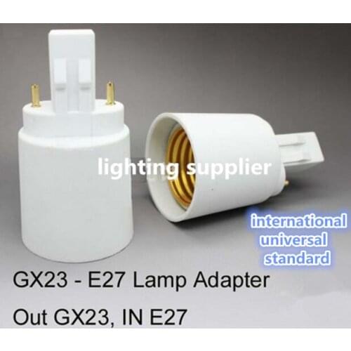 GX23 To E27 Lamp Holder Adapter Base Socket Converter for Light Bulb 5pcs/lot Wholesale