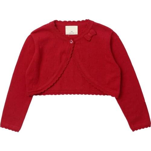 Girl Cardigan Kids Spring Autumn Long Sleeve Cotton Sweater Baby Toddler Teenage Girls Outwear Clothing Dance Shrug Shawl Cloaks
