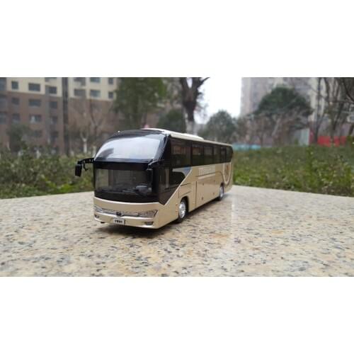 Collectible Alloy Model Gift 1:42 Scale Yutong ZK6128HQB Double decker Travel Transit Bus Vehicles DieCast Toy Model Decoration