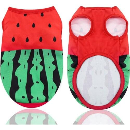 Summer Pet Dogs Clothes Fruit Pattern Sleeveless Dogs Vest Shirt For Small Dogs Pet Supplies