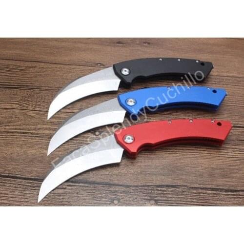 Mict 132 Dual Action Claw Karambit 9CR13MOV Blade Aluminum Alloy Handle Tactical Pocket Folding Hunting EDC Survival Tool Knives