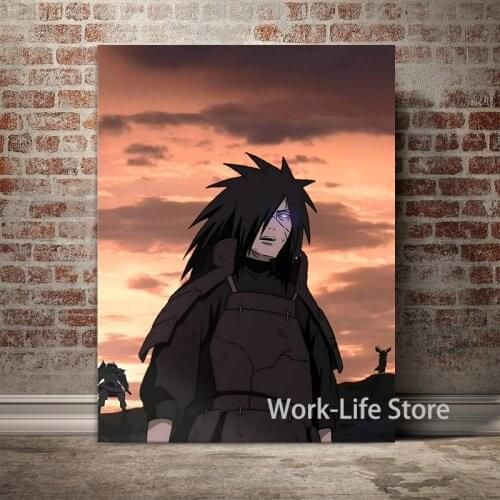 Madara Uchiha Anime Aestheitc Canvas Painting Wall Art Posters and Prints Pictures Living Room Decoration Home Decor