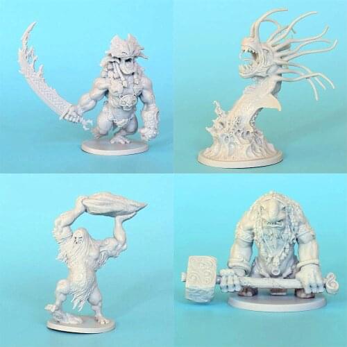 TRPG board game Blood Rage miniatures viking warriors dungeons boss troll gaint basilisk monsters models figures