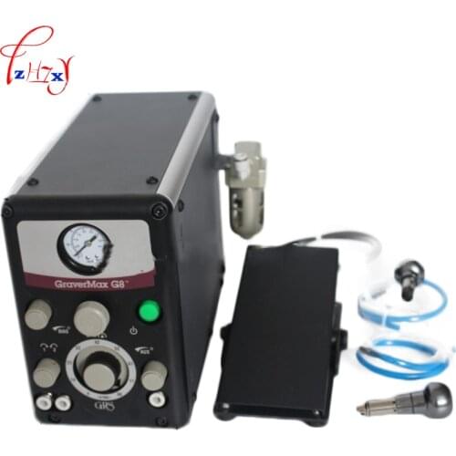 Desktop pneumatic double - end tackle G8 micro - mounted jewelry engraving machine for gold tools 220V