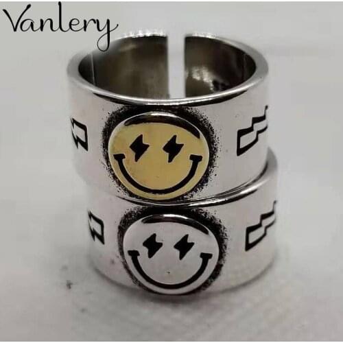 New Arrivals Charming Smile Ring for Women Boho Knuckle Party Rings Gothic Punk Jewelry Gifts for Girls