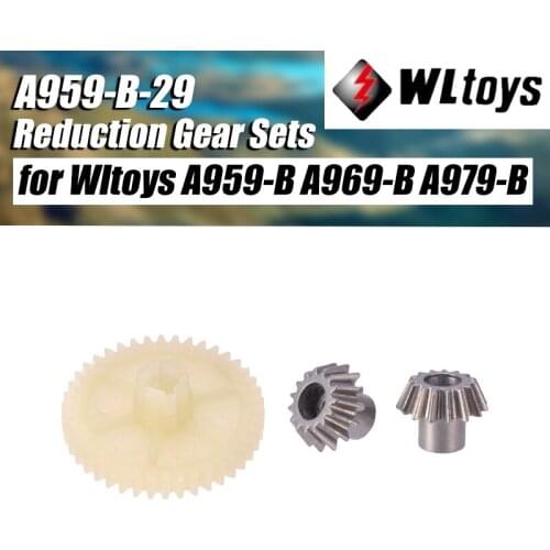 Original A959-B-19 Reduction Gear Main Driving Gear For WLtoys 1/18 A959-B A969-B A979-B Remote Control RC Car Sapre Parts
