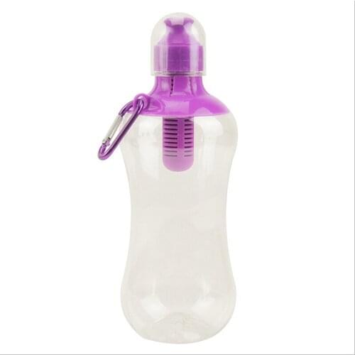 550ML Water Bobble Hydration Filter Bottle Outdoor Portable Filtered Drinking Bottles with Built-In Carbon Filter Carbon