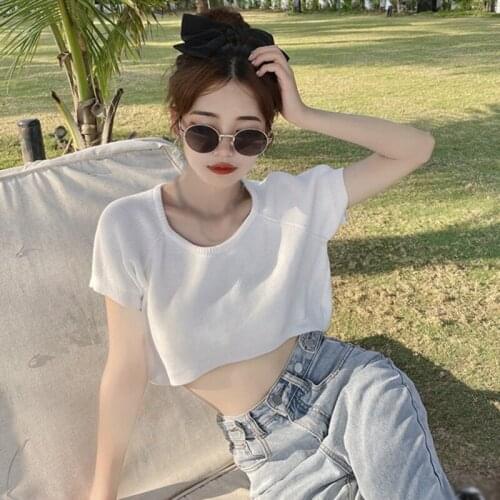 Женские базовые футболки ROPALIA China At AliExpress