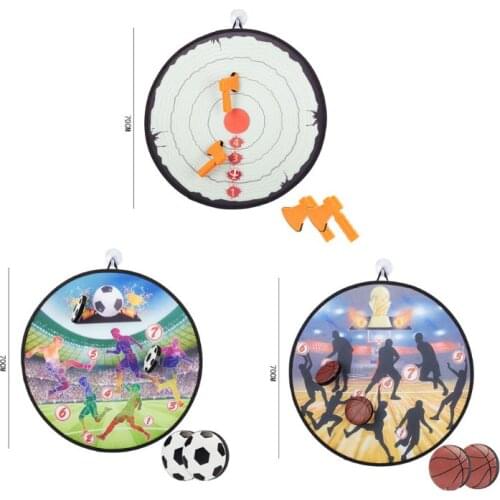 Foldable Kids Game Dart Board with 2 Sticky Balls Excellent Indoor Party Safe Dart Game Projection Throwing Puzzle Toy
