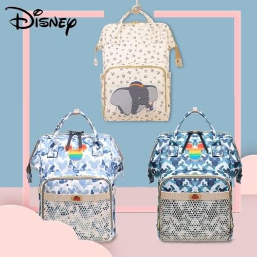 Disney Mickey Diaper Bags Large Capacity Baby Storage Bag Insulated Feeding Bottle Feeding Diaper Bags Waterproof Mummy Bag