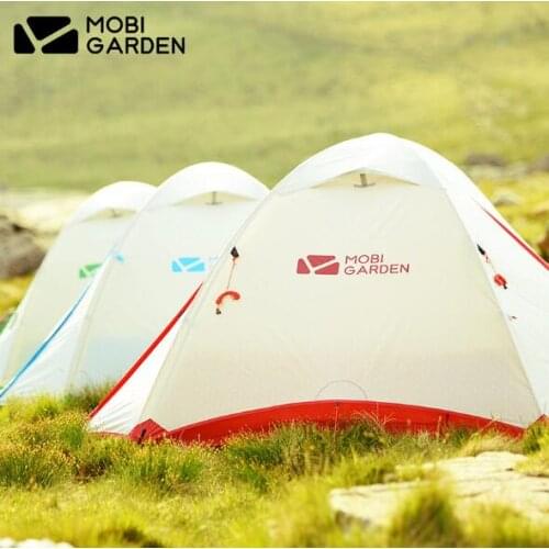 Three - season aluminum alloy double - layer camping tent new cold mountain
