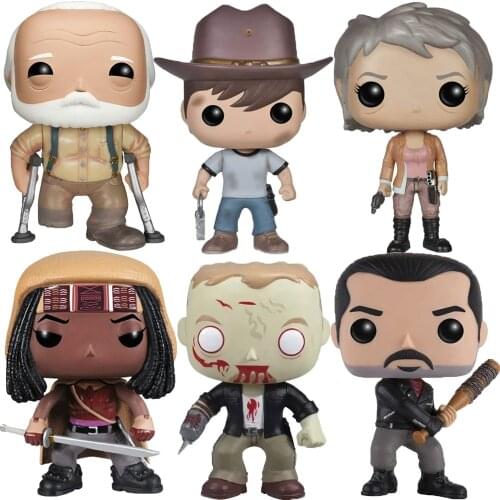Television: The Walking Dead #38 Michonne #153 Hershel Greene #156 Carol Peletier #97 Carl Figure Model Doll Toy Halloween Gift