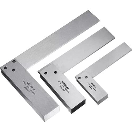Machinist Square 90 Degree Right Angle Ruler Carbon Steel Machinist Square for Engineer Precision Measure