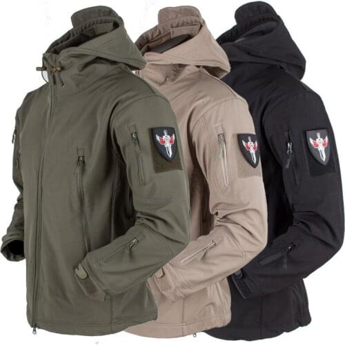 3 In 1 Windproof Waterproof and Breathable Military Tactical Jacket Men Atumn Winter Windbreaker Jacket Fashion Male Long Coat