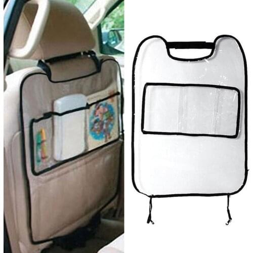 Car Seat Back Protector Cover for Children Babies Kick Mat Protects Storage Bag Seat Covers for Cars Organizer Car Accessories