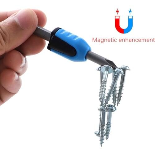 1Pcs Magnetic Screwdriver Bit Can Be Magnetized/Demagnetized Plastic Magnetic Screwdriver Bit Magnetizer