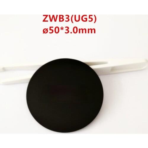 50 * 3.0mm UV Filter Lens Pieces Zwb3 253.7nm Ug5 Visible Light Absorption Optical Instrument for Photography
