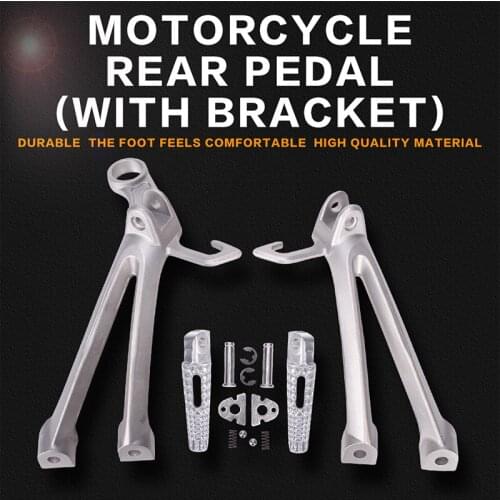 Motorcycle Aluminium Rear Footrests Bracket Kit Foot Pegs Rests Assembly For Suzuki GSXR600 GSXR750 2008 2009 2010 small R K8