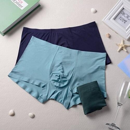 Men Boxer shorts underwear Solid color high quality Modal Seamless soft Tight sexy kilot male mens underpants cueca boxer man