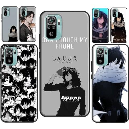 Aizawa Shouta My Hero Academia For Xiaomi Redmi Note 10 7 8 9 Pro Note 8T 9S Case For Redmi K40 Pro 9 9A 9C 9T Coque