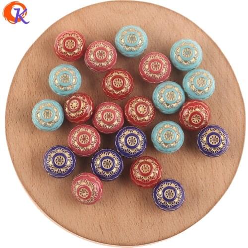 Cordial Design 13*13mm 520pcs Acrylic Beads/Jewelry Accessories/Coin Shape/Antique Beads/Earring Findings/Hand Made/DIY Making