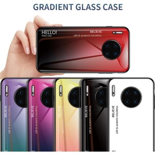 Colorful Gradient Color Phone Protective Shockproof Cover Case Back Cover Case Shell for Huawei Mate 30/30 Pro/30 Lite