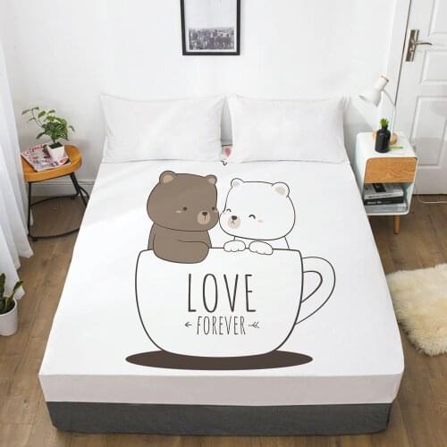 Children Elastic fitted sheet bed sheet With An Elastic Band Bedding For Kids baby child Mattress Cover Single 160x200 FOREVER