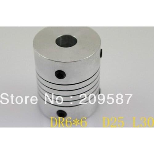 DR 6mm x 6mm CNC Flexible Coupling Shaft Coupler Encode Connector D25 L30