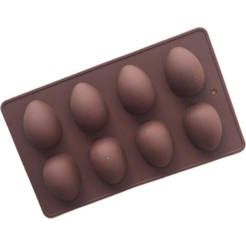 8 Easter Egg Shape Cake Decoration Soap Mold Silicone Mould Jelly Mousse For Kitchen Bakeware Molde De Chocolate Mold E902