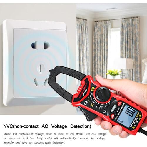 HABOTEST Digital LCD Ammeter AC/DC Amp Meter HT206A/HT206B/HT206D Clamp Meter Voltmeter Clamp Voltage Indicator Multimeter