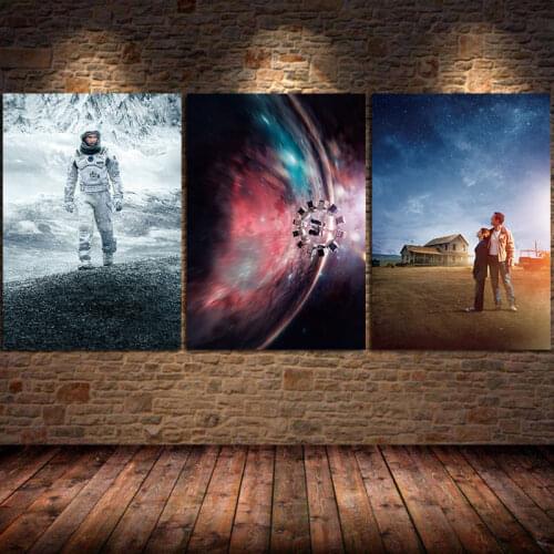 Interstellar Movie Canvas Painting Poster and Prints Wall Art Cuadros Home Decoration for Kids Room Bedroom Living Room Unframed