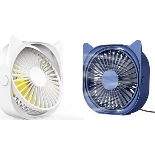 USB Desk Fan, Mini Portable Personal Desk Table Fan 360° Rotation Fan with 3 Speeds for Home Office Outdoor Travel