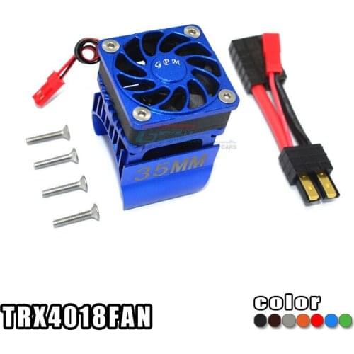 ALLOY MOTOR COOLING FAN + 35MM MOTOR HEATSINK - SET TRX4018FAN for 1/10 scale TRX-4 TRX4 82056-4