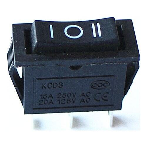 JOYING LIANG KCD3-3PD 32.5*13.6mm Black Rocker Switch 16A 250V AC (20A 125V AC) Power Switches 2pcs