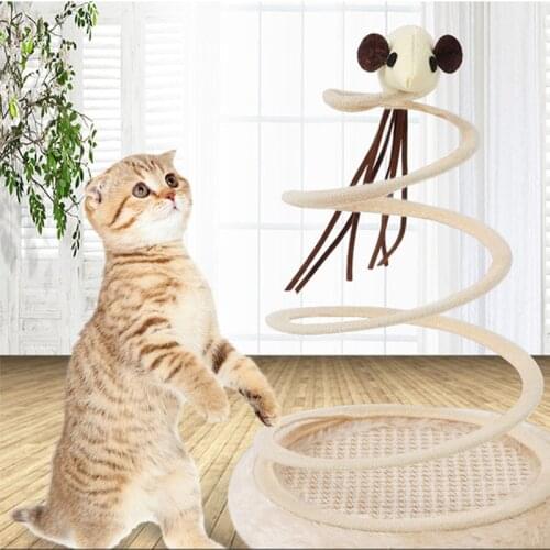 Pet Spring Mouse Toy Elasticity To Relieve Worries and Scratch-resistant Wear-resistant Toys Cat Interactive Animal Supplies