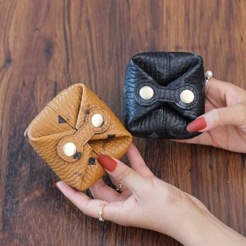 Luxury Wallet Womens Wallet Handmade Soft Leather Mini Wallet Womens Purse Multi-Card Card Holder Vintage Wallet Coin Purse