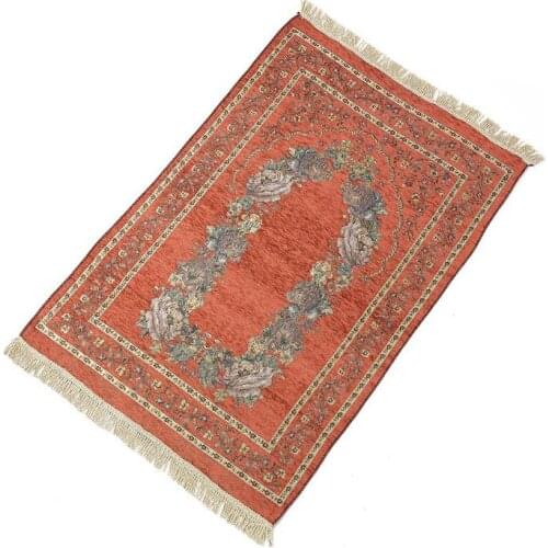 Chenille fabric Islamic Prayer Rug Muslim Prayer Mat New Turkish Islamic Prayer Rug Carpet Musallah SN326