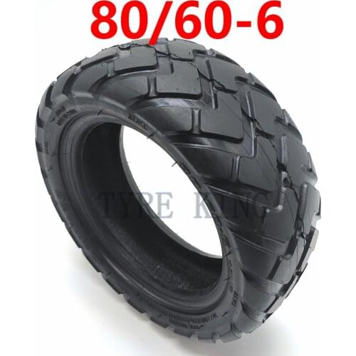 Lightning delivery 80 / 60-6 thickened antiskid shock absorption vacuum tire for electric scooter
