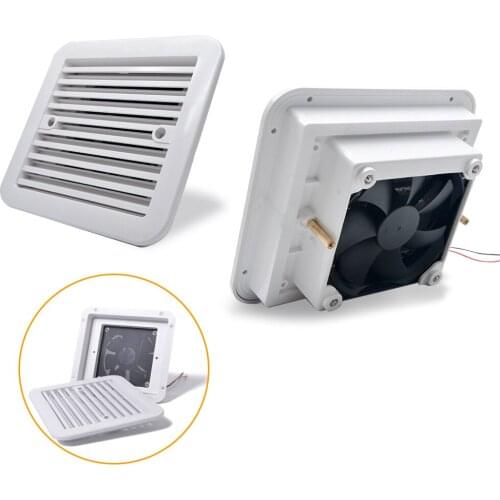 12V Exhaust Outlet Camper Dust proof Ventilation Fan RV Caravan Van Motorhome Side Air Vent Ventilation Cooling Exhaust Fan