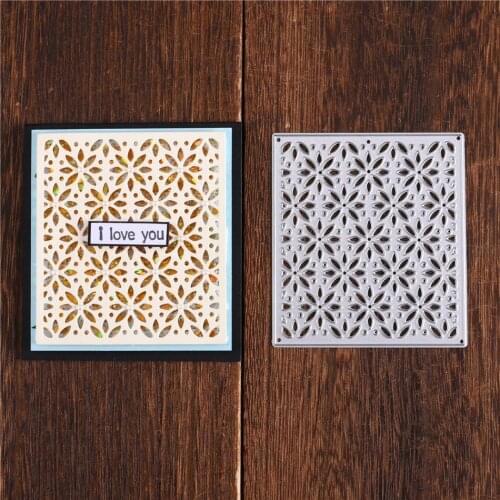 YaMinSanNiO Floral Series Flower Background Frame Metal Cutting Dies New 2020 for Dies Scrapbooking Card Album Embossing Stencil